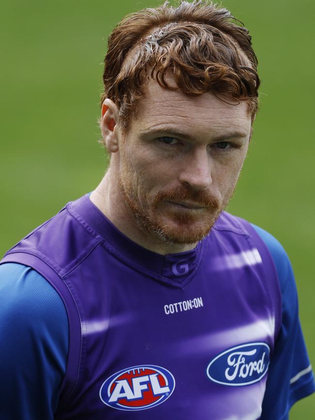 Gary Rohan’s head after suffering a fractured skull. Picture: Michael Klein