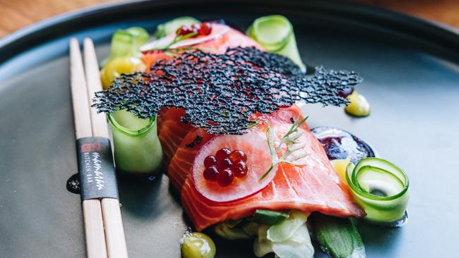 Broadbeach Mamasan Kitchen and Bar’s ocean trout sashimi