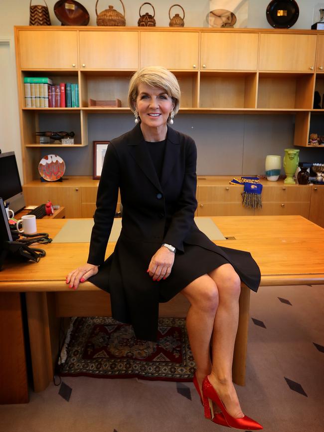 Julie Bishop has gifted her staff with some of her treasures. Picture: Kym Smith