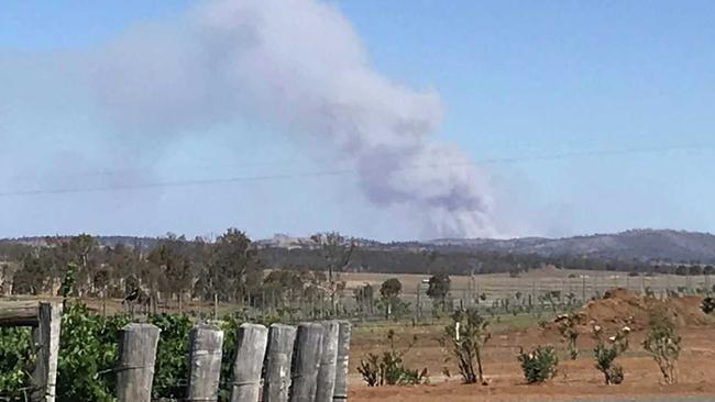 Black Snake residents are urged to be prepared to leave as the bushfire burns near Kilkivan. . Picture: Jessica Mcgrath