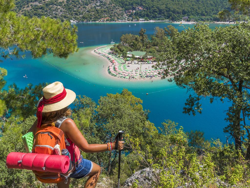 Hiking on the ancient Lycian Way, Turkey.