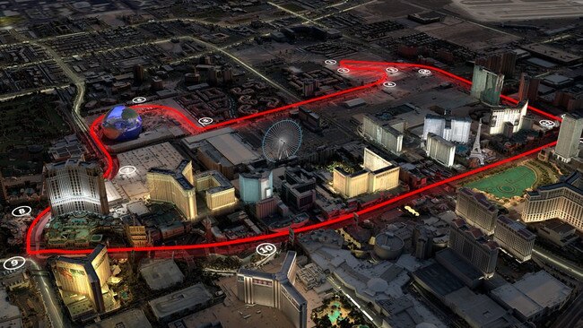 Las Vegas US Formula 1 track, how it might look.