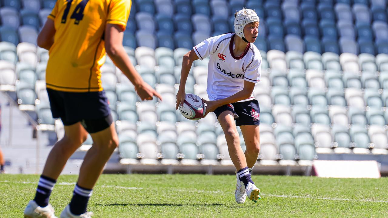 Buildcorp Emerging Reds Cup day one action between South East Queensland's Under-15s and Brisbane White Under-15s. Picture credit: QRU Media/ Erick Lucero.