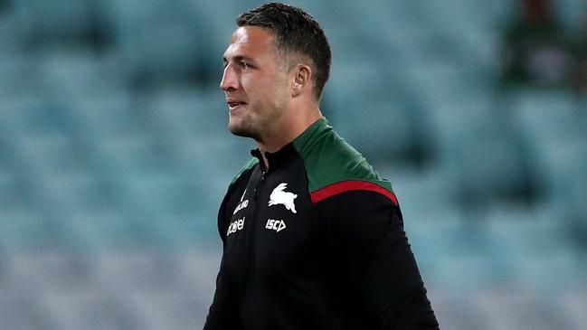 Sam Burgess has been working on the South Sydney coaching staff. Picture: Cameron Spencer/Getty Images