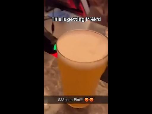 Price of Sydney pint stuns