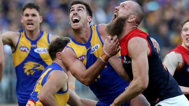 Scott Lycett could be on his way out of the Eagles. Picture: AAP Images