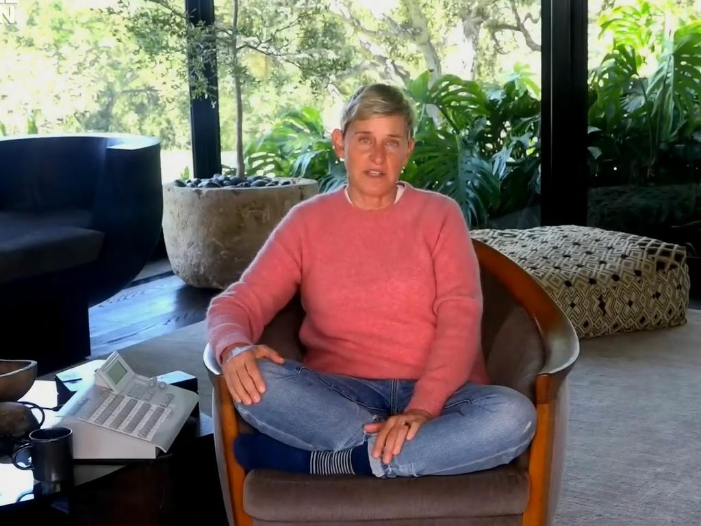 Ellen has been doing her show from her multimillion-dollar mansion. Picture: Global Citizen