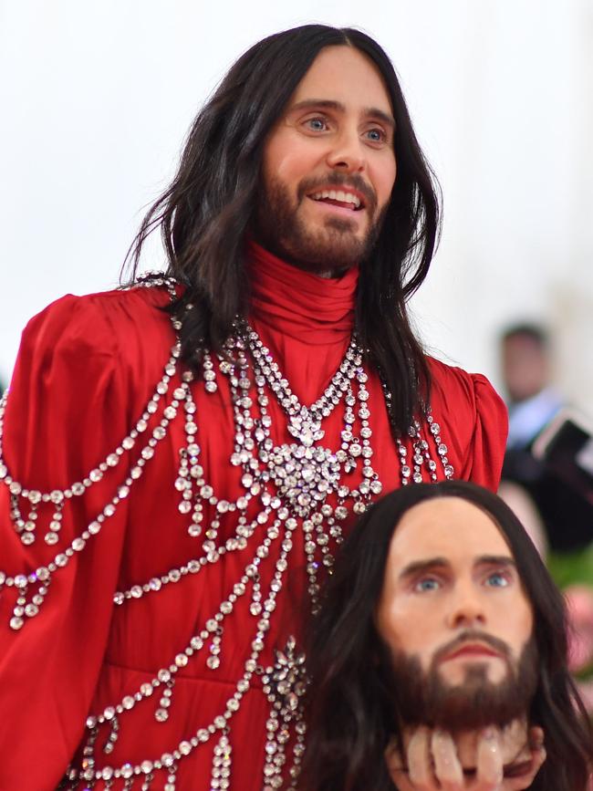 Jared Leto gets ahead of himself in Gucci. Picture: AFP