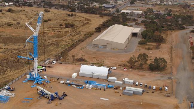 The largest telescopic crane in the Southern Hemisphere is at Max Cranes, at its Port Augusta headquarters. Picture: Supplied.