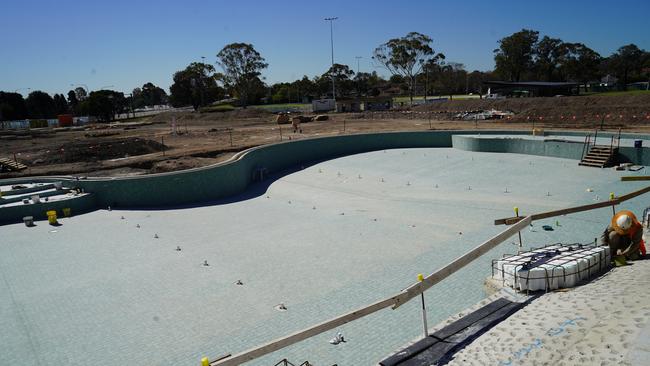 The main pool is now complete. Picture: Campbelltown City Council