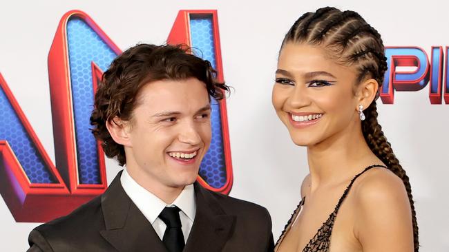 Tom Holland and his girlfriend, Zendaya. He says he doesn’t have ‘rizz’. It’s not known if he calls Zendaya his “squeeze”. Picture: Getty Images