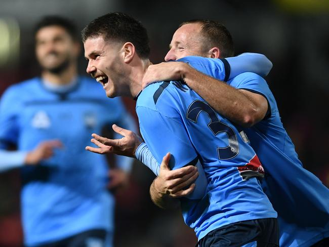 Sydney FC embarrassed Adelaide United at Coopers Stadium. (Photo by Mark Brake/Getty Images)