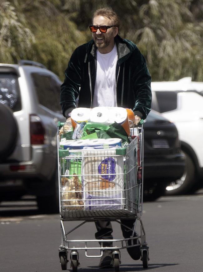 The actor was spotted doing some grocery shopping in Busselton on October 16. Picture: Ghosty / BACKGRID