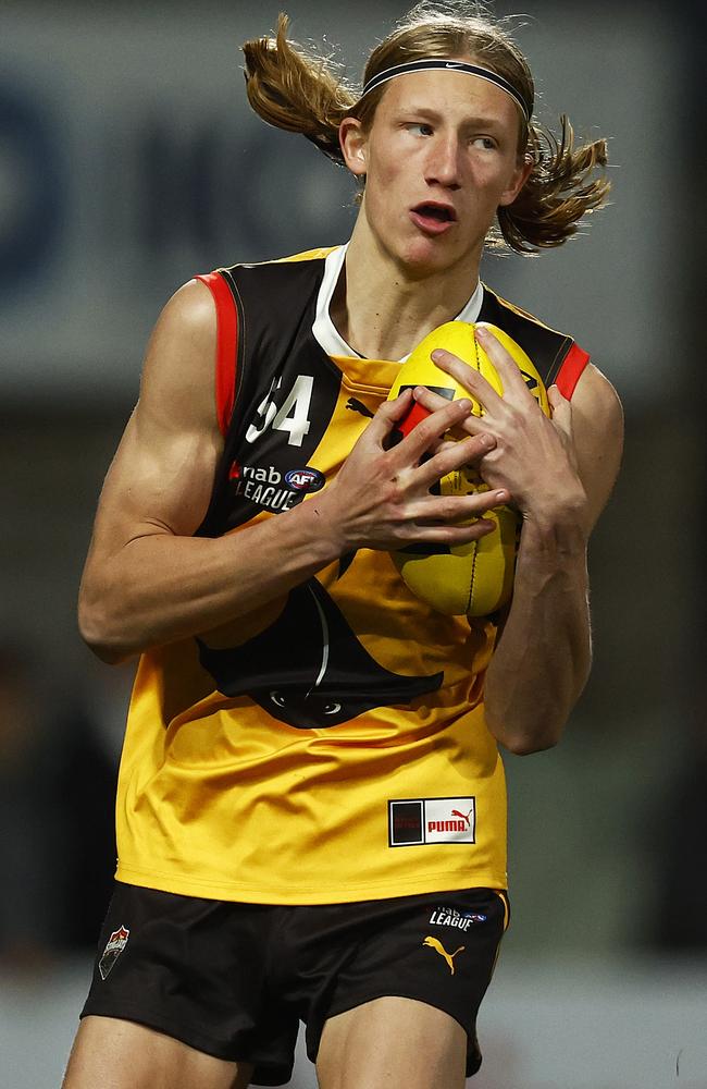 Dandenong speedster Billy Wilson is a Blue. Picture: Daniel Pockett/AFL Photos