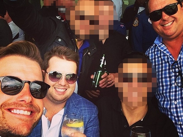 Jacobz with Braiden and Richard Marlborough at the March 2014 Melbourne F1 Grand Prix. Picture: Instagram