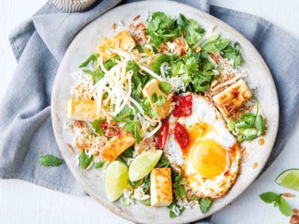 Egg and rice salad.