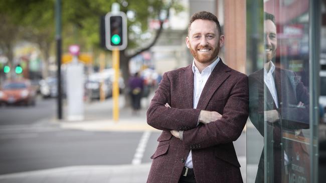 Local real estate agent and Moonah resident John McGregor in the heart of Glenorchy. Picture: CHRIS KIDD