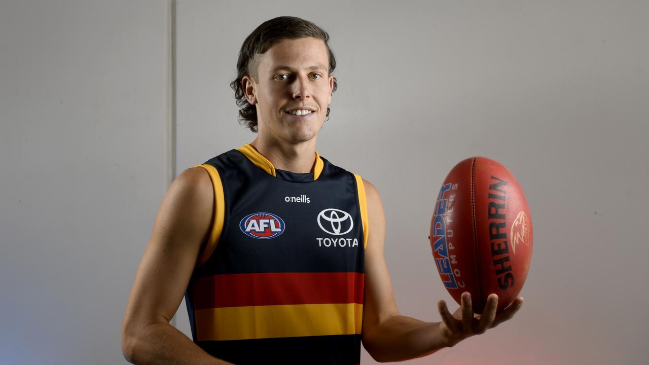 Jake Soligo will add speed to the Crows midfield. Picture: Naomi Jellicoe