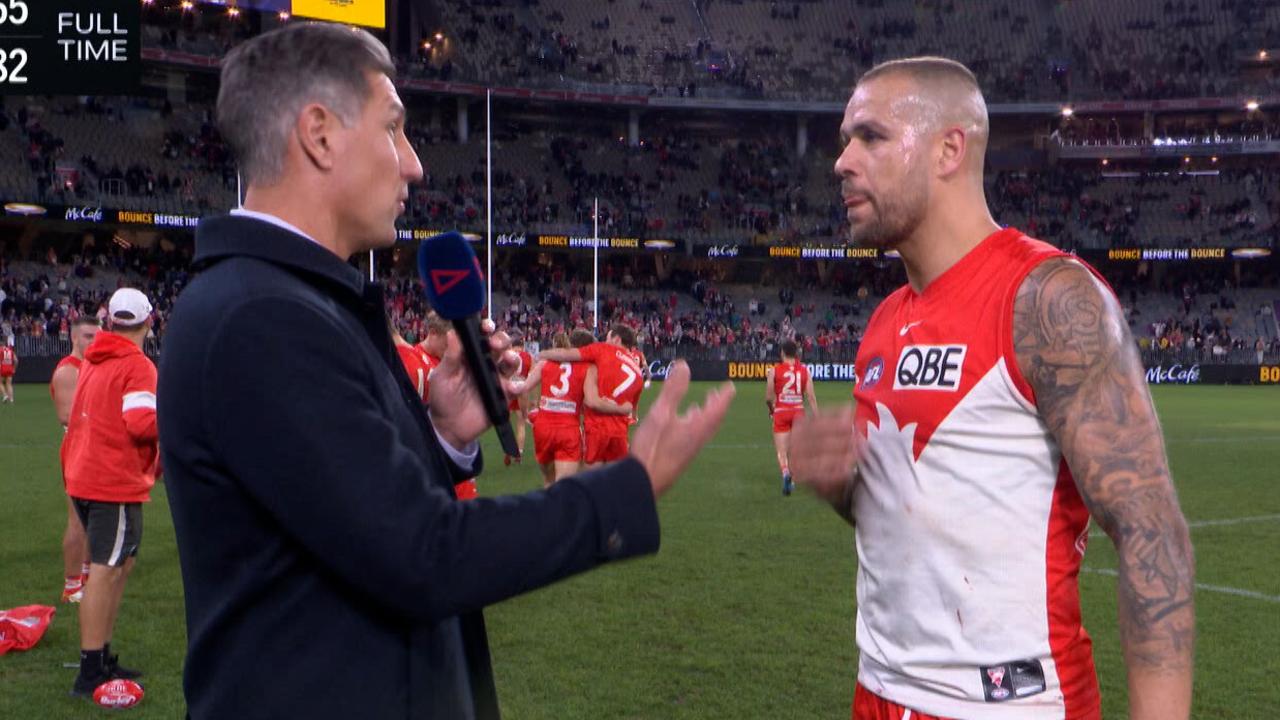 Buddy Franklin opted not to open up on his contract status.