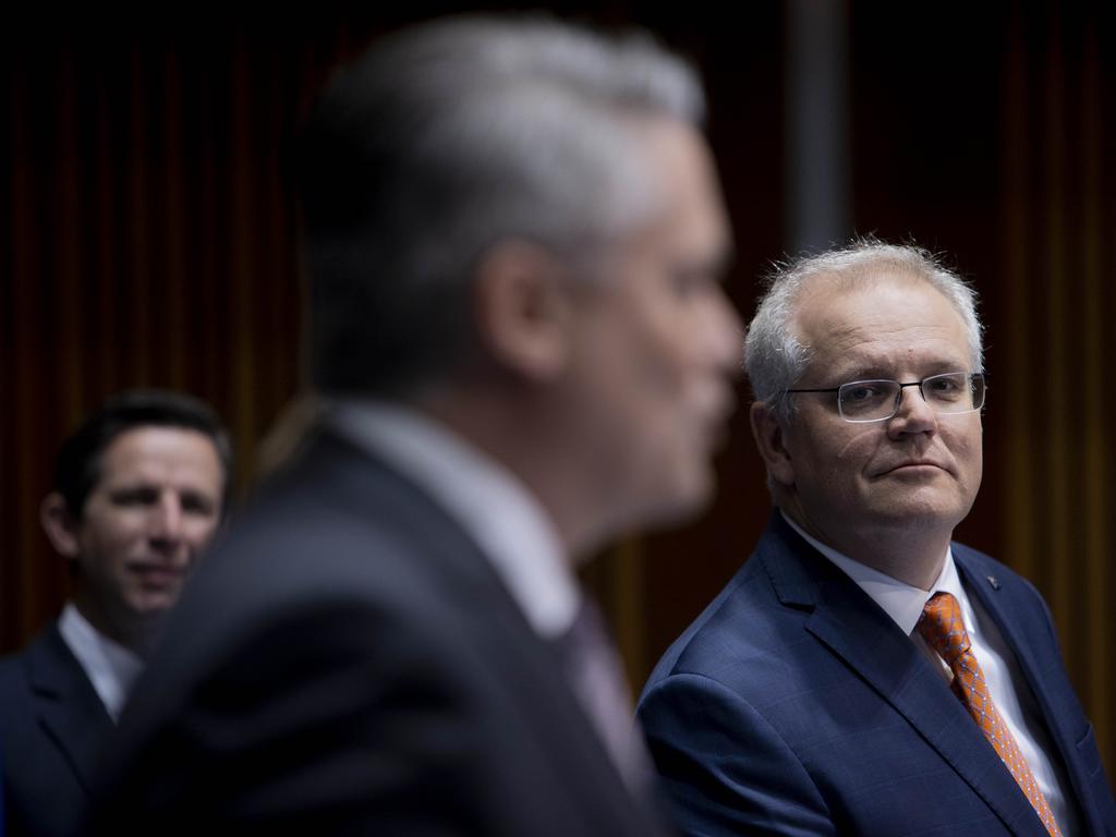 Mr Cormann ‘would have got COVID’ on commercial flights, the Prime Minister said. Picture: NCA NewsWire / Gary Ramage