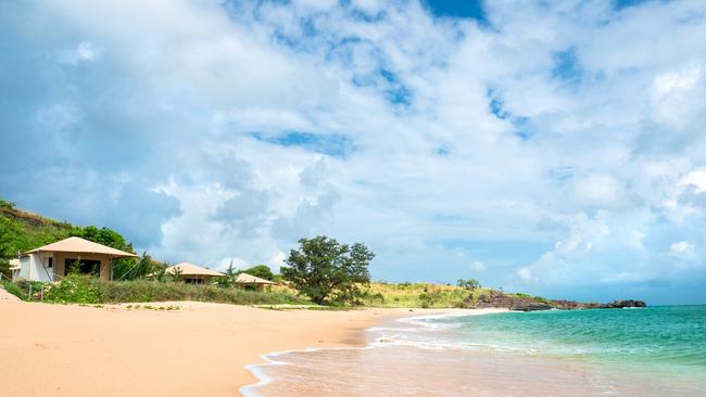 Banubanu Beach Retreat on Bremer Island. Picture: Tourism NT/Mark Fitzpatrick