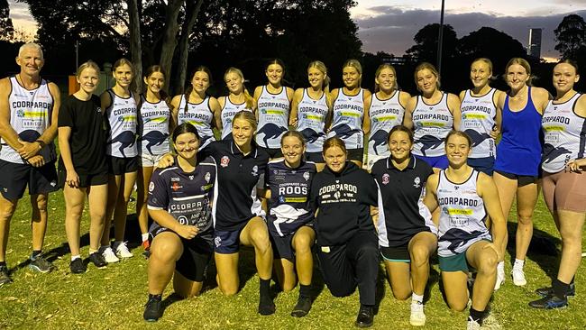 The Coorparoo under 17 girls were ready for the season.