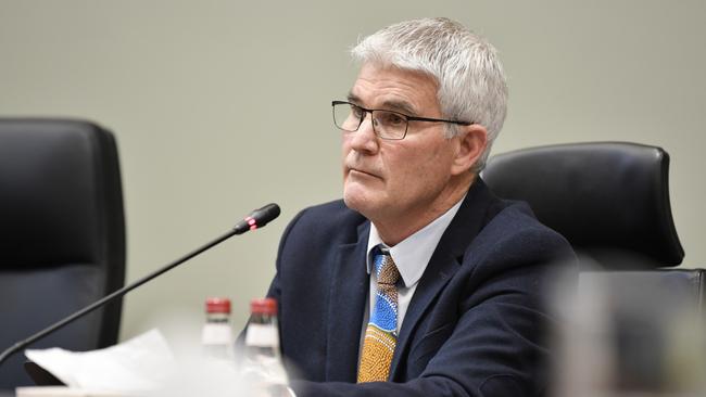 Councillor Bill Cahill speaking at Toowoomba Regional Council special meeting to select a new mayor, Friday, July 21, 2023. Picture: Kevin Farmer