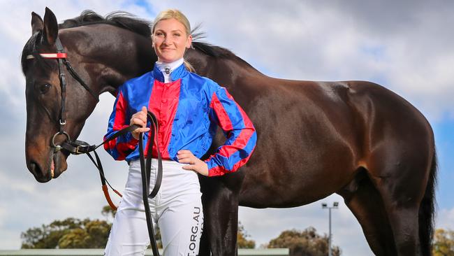 Jamie Kah has come a long way since her mum barred her from riding fast horses in her early teens. Picture: Alex Coppel