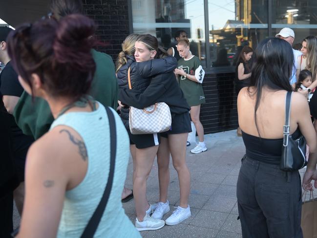 Scenes at Bondi Junction where at least five people were killed. Picture: Jeremy Piper