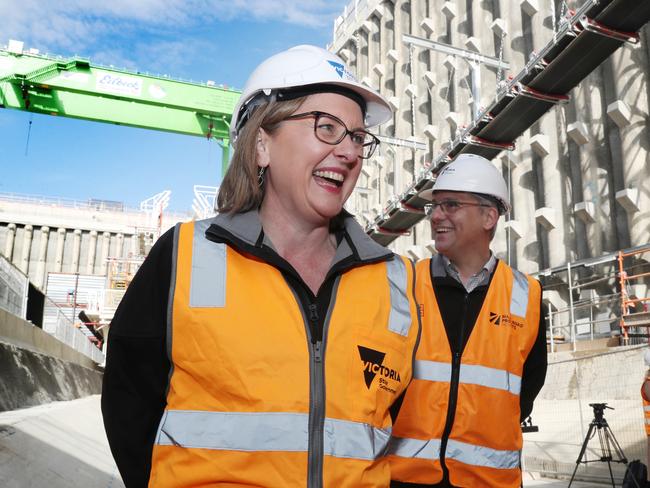 Premier Jacinta Allan assured locals “very little” noise and vibration would be felt as a result of the ongoing works. Picture: David Crosling