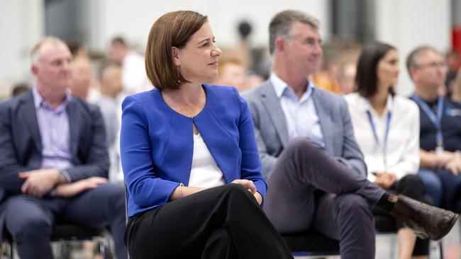 Queensland opposition leader Deb Frecklington attends the official opening of the Rheinmetall Military Vehicle Centre of Excellence in Redbank. Picture: NCA NewsWire / Sarah Marshall