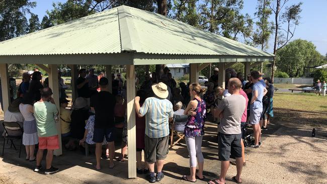 Salisbury residents rally to protest about the proposed development at Rosebank Square. Photo: Dave Roche