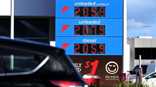 Fuel prices have soared. Picture: NCA NewsWire / Dan Peled