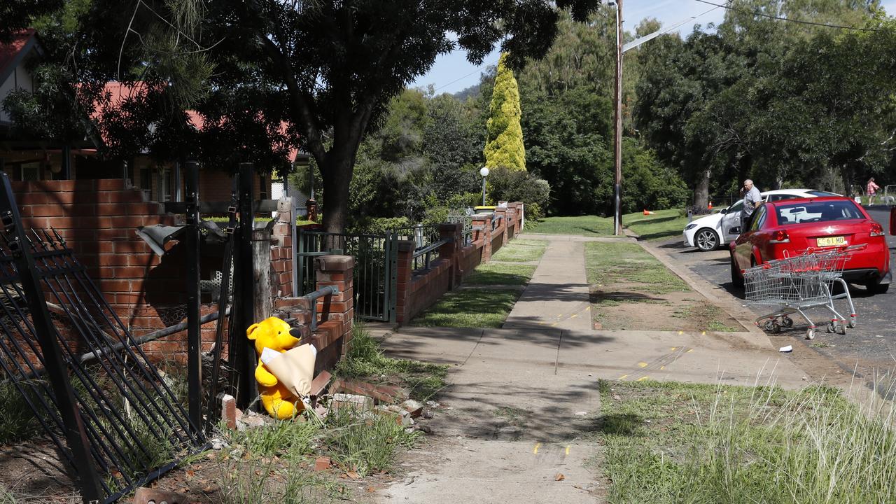 The scene on Warne St in Wellington where Sheldon and Shane were killed. Picture: Jonathan Ng