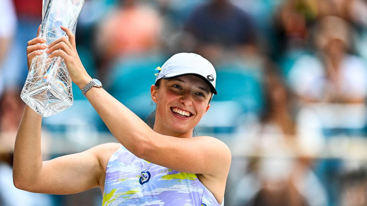 Iga Swiatek is the new queen of women’s tennis. (Photo by CHANDAN KHANNA / AFP)