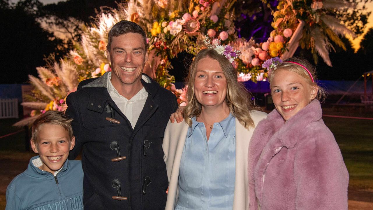 (From left) Cooper, Brett, Tara and Stella Nolan. Toowoomba Carnival of Flowers Festival of Food and Wine. Friday, September 13, 2024. Picture: Nev Madsen