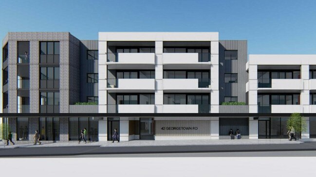 Developers GWH will build a four-storey shop top housing development in Georgetown after it was approved on December 23, 2022. Picture: Supplied