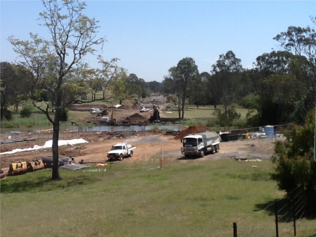 Logan City Council took two years to put down sewer pipes under the golf course.