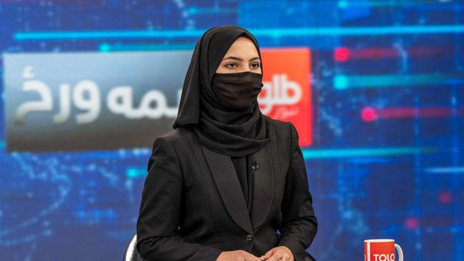 Tolo TV news presenter Sonia Niazi. Picture: AFP