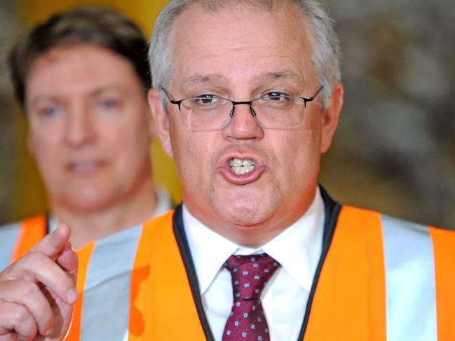 Prime Minister Scott Morrison on a Visit to Visy Recycling Facility.Monday O ctober 12, 2020. Picture, John Gass