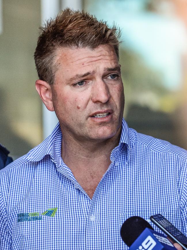 Thomas Foods managing director Darren Thomas. Picture:  AAP / Roy Vandervegt