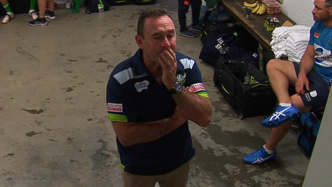 Raiders coach Ricky Stuart looked out of answers after another loss.