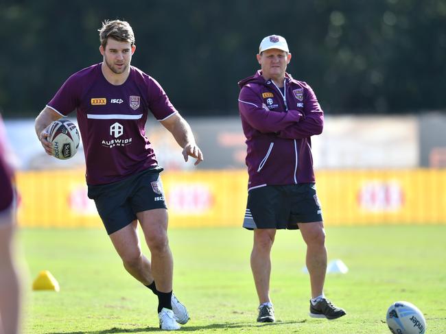 Christian Welch (left) and a number of Storm teammates will have finals to play before they enter the Origin bubble. Picture: AAP Image/Darren England