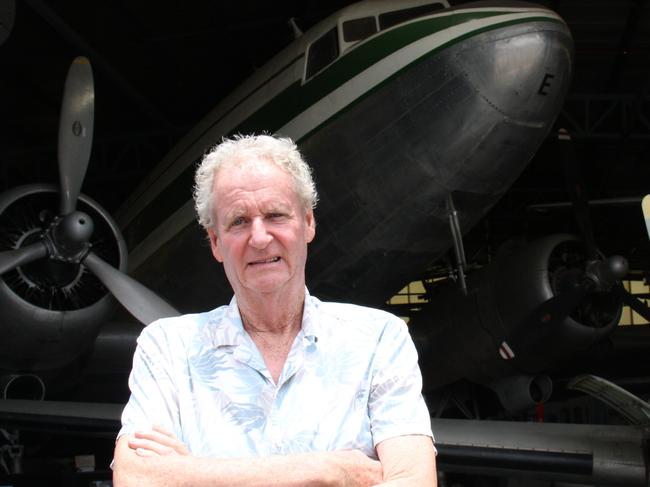 Retired Connellan pilot David Fredricksen at the Central Australian Aviation Museum, Alice Springs. Picture: Gera Kazakov