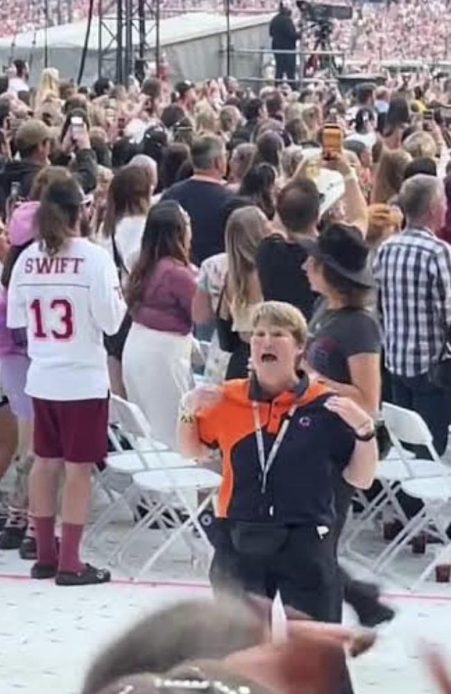 The Melbourne security guard showed off her dance moves. Picture: TikTok