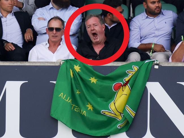 Piers Morgan's reaction to Australia's World Cup win was the icing on the cake. Pictures: AFP