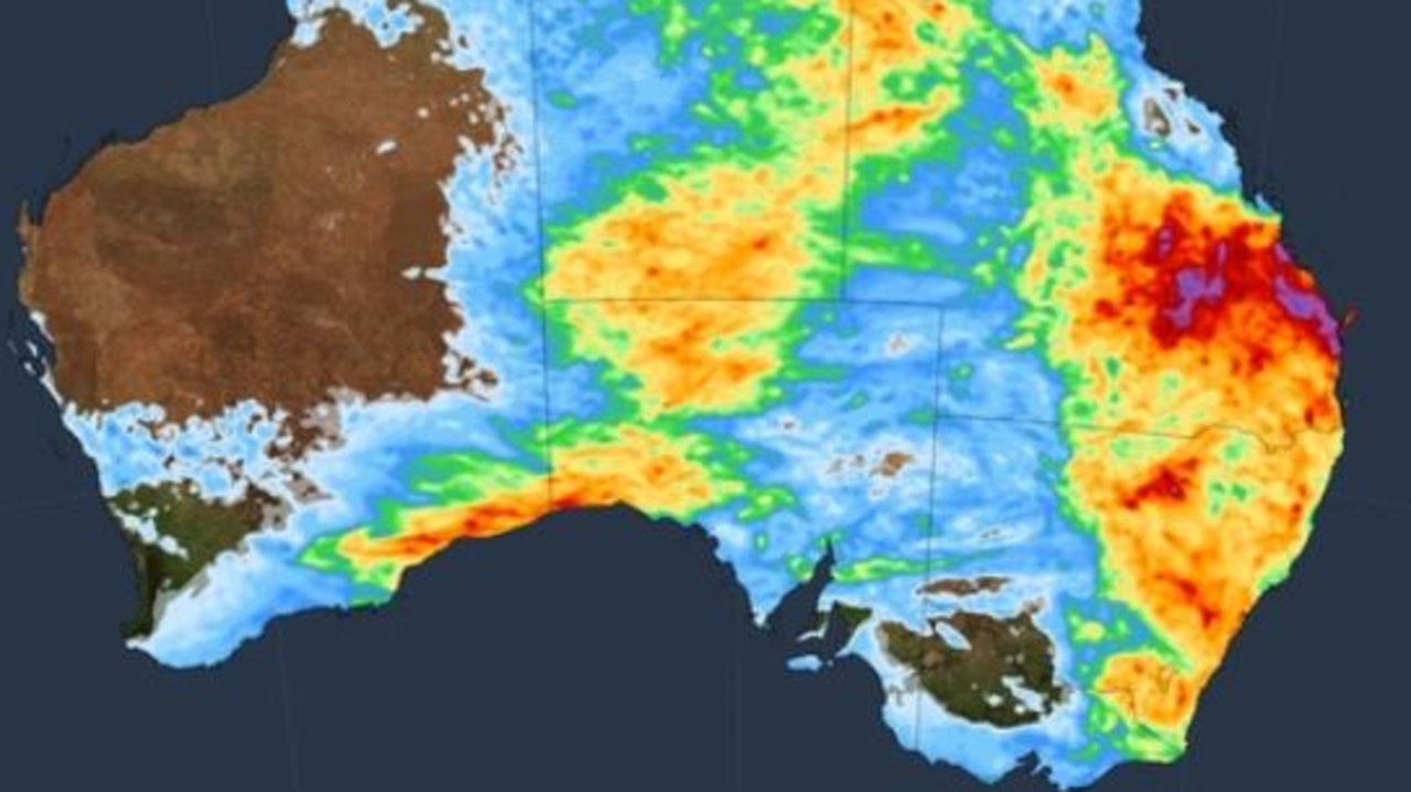 Rain and thunderstorms are expected to smash huge parts of the country. Picture: Weatherzone