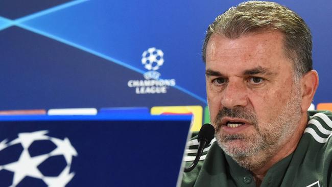 Celtic manager Ange Postecoglou was proud of his team’s performance against Shakhtar Donetsk. Picture: Andy Buchanan / AFP