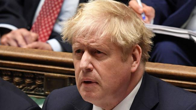 Boris Johnson was attacked over the Downing St parties during Prime Minister’s Questions. Picture: AFP.