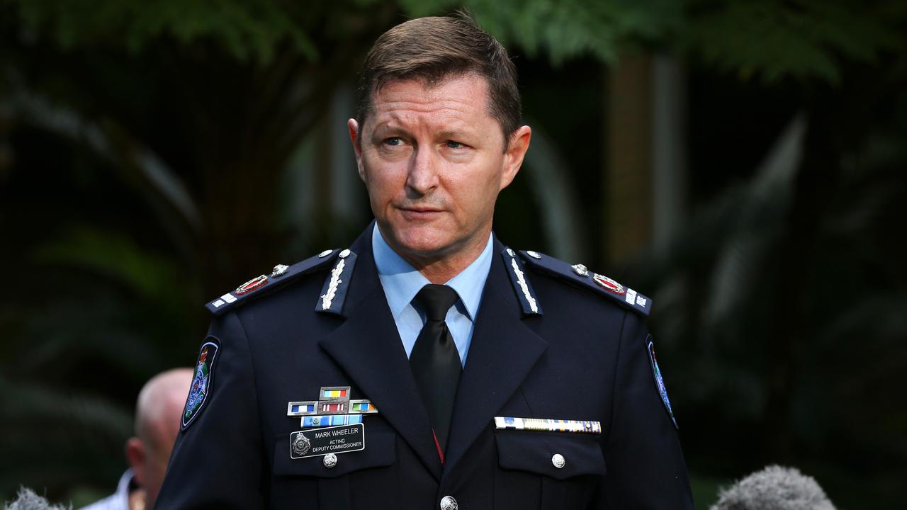 Acting Deputy Commissioner Mark Wheeler said six knives were taken off the streets after more than 500 people were scanned. Picture: David Clark